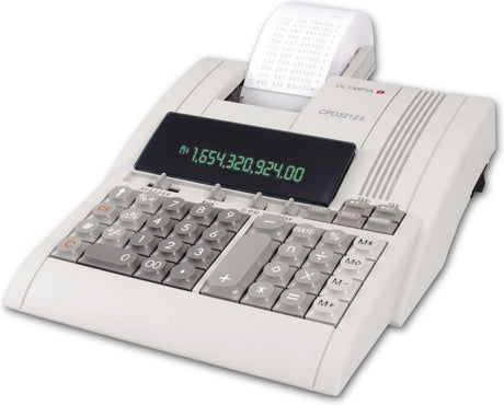 Olympia cpd 3212s bureaurekenmachine met printer beige aantal displayposities: 12 werkt op het lichtnet (b x h x d) 210