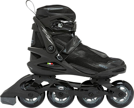 Roces ciao 2.0 tif 84 skeelers volwassenen - 4x84mm wielen - fitness inline skates - zwart - maat 39
