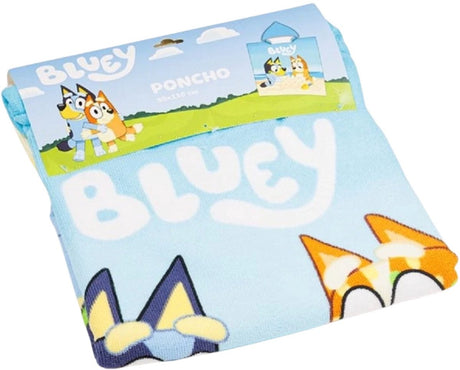 Bluey badponcho 55x110cm polyester sneldrogend 104