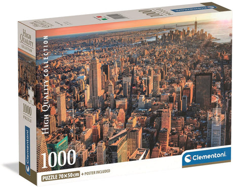 Clementoni - puzzel - 1000 stukjes - new york city - puzzel voor volwassenen - high quality collection