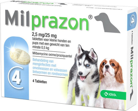 Krka milprazon ontwormingstabletten hond one size