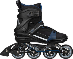 Nijdam inline skates - alu chassis - circuit cruiser - maat 41 - zwart