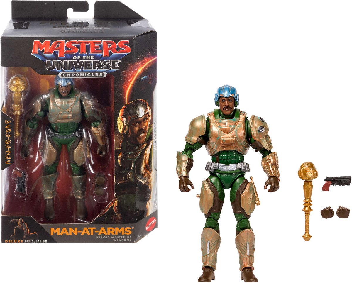 Mattel masters of the universe 2026 movie chronicles action figure man-at-arms 18 cm action figuur