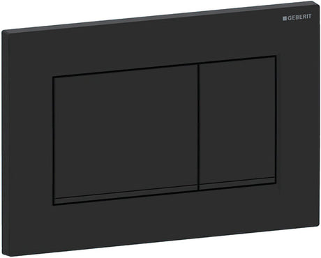 Geberit bedieningspl. sigma30, 2-toets:mat zwart, easy-to-clean, zwart
