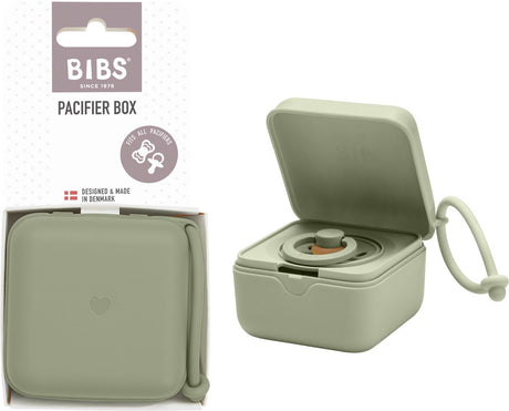 Bibs fopspeendoosje - steriliseerbox - schoon reisvriendelijk - sage