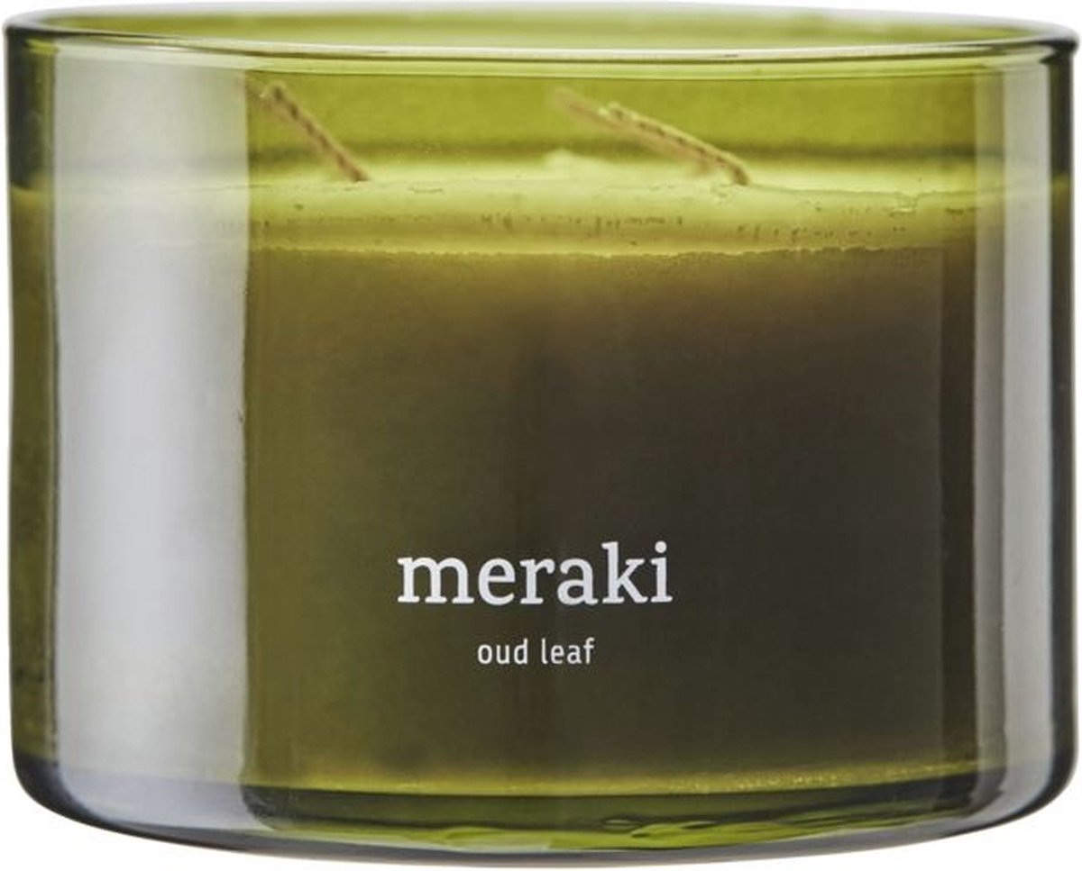 Meraki geurkaars oud leaf groot