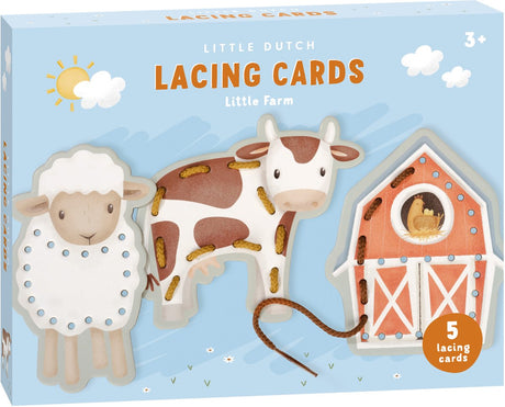 Little dutch rijgkaarten set little farm