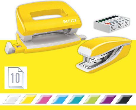 Leitz stapler+punch mini nexxt wow blist.yw