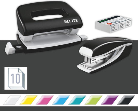 Leitz stapler+punch mini nexxt wow blist.bk