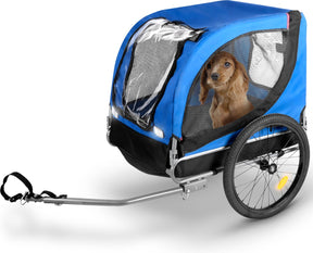 Bicycle gear hondenfietskar – blauw – 40kg – met regenhoes reflectoren