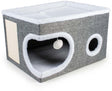 Duvo plus relax! krabhuisje greg voor katten 53x42x33cm grijs