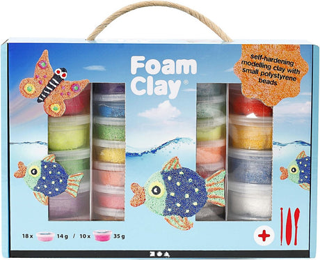 Foam clay ® set, diverse kleuren, 1 set