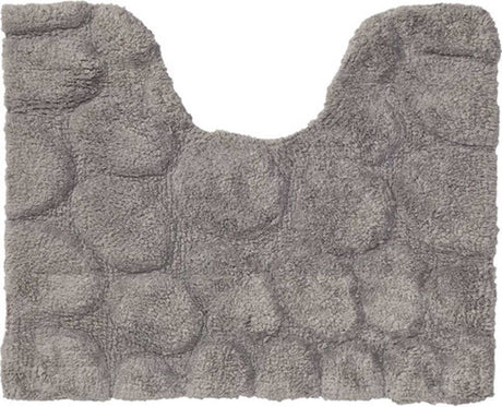 Sealskin pebbles toiletmat 50x60 cm - katoen - grijs