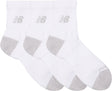 New balance active qtr socks 3 pack unisex sportsokken - white