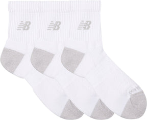 New balance active qtr socks 3 pack unisex sportsokken - white