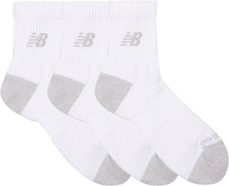 New balance active qtr socks 3 pack unisex sportsokken - white