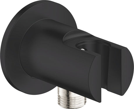 Grohe vitalio universal wandaansluiting met afvoerbocht en wandhouder voor handdouches - matte black
