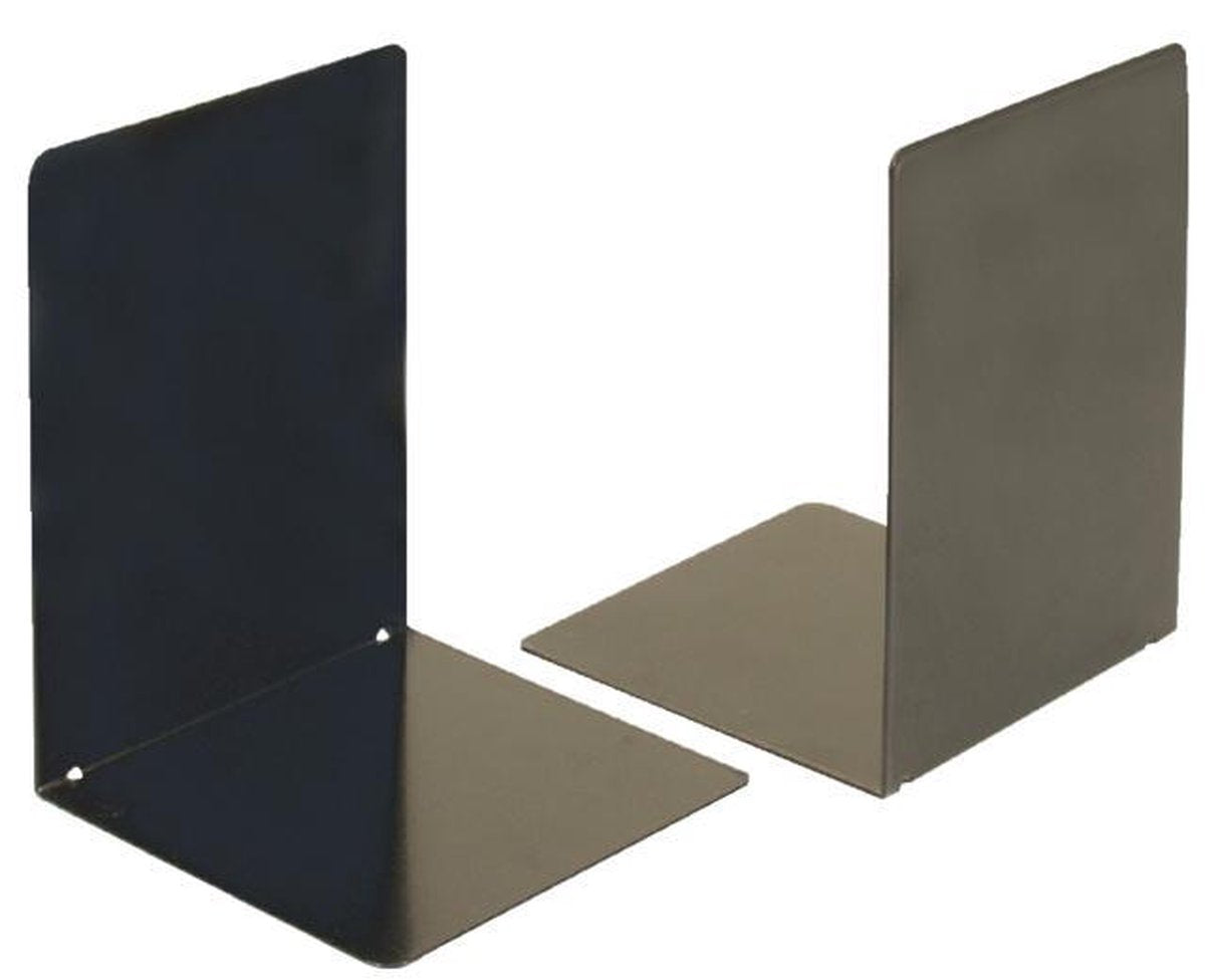 V-part boekensteun oic 16 x 12 cm zwart