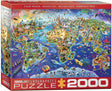 Eurographics - gekke wereld [crazy world] - 2000 stukjes 97×68cm (b×h) - legpuzzel