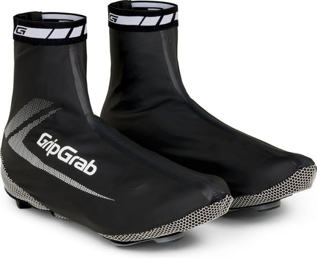 Gripgrab - raceaqua waterdichte race fiets overschoenen aero wielren regen fietsoverschoenen - zwart - unisex - maat s (38 39) 38 39