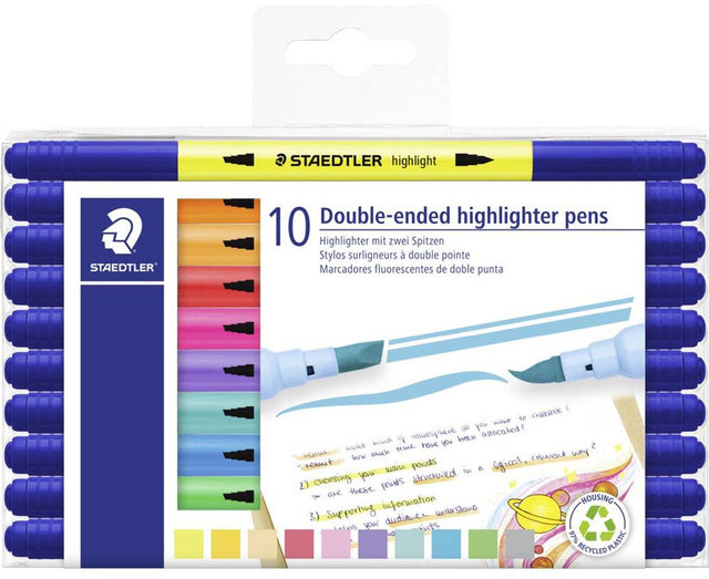 Staedtler markeerstiften dubbele punt - 10 kleuren