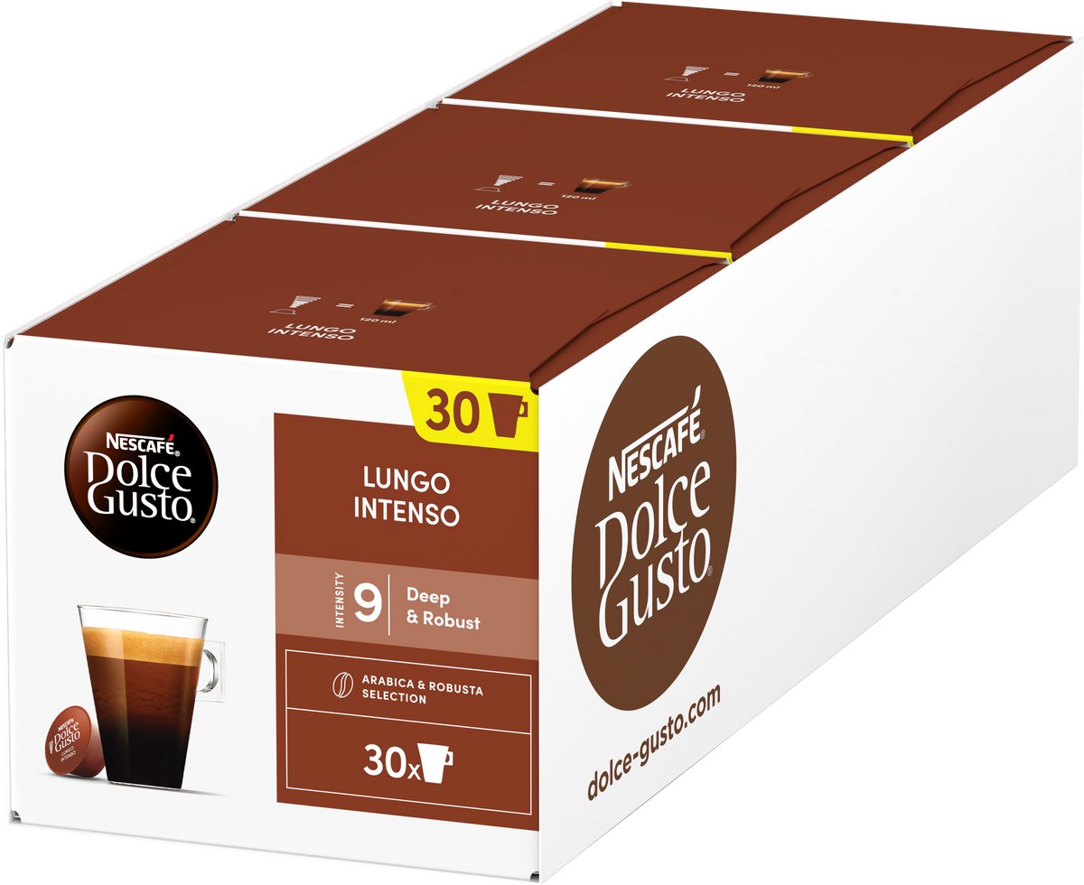 Nescafé® dolce gusto nescafé dolce gusto capsules lungo intenso - 90 koffiecups voor 90 koppen koffie