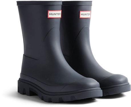 Hunter downpour short boot unisex regenlaarzen - donkerblauw 43