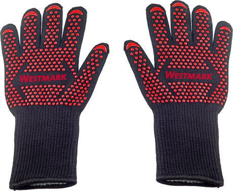 Westmark bbq-handschoenen – vuurvaste bbq-handschoenen, voor veilig werken bij de bbq, bij de oven of bij de open haard – 325 x 190 x 30mm, 2 stuks
