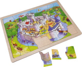 Playwood houten puzzel kasteel