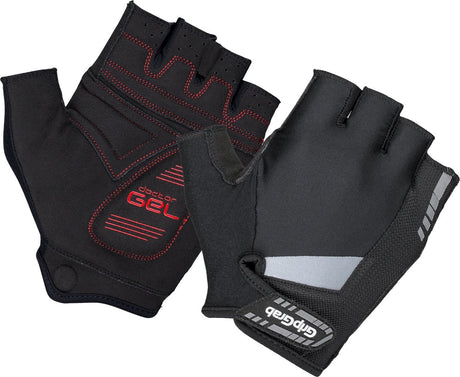 Gripgrab - supergel padded korte vinger zomer fietshandschoenen - zwart - unisex - maat s