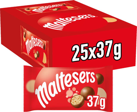 Maltesers singles - melk chocolade snoepjes - uitdeelzakjes 25x37g