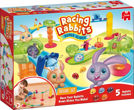 Jumbo racing rabbits deluxe set - 5 konijnen
