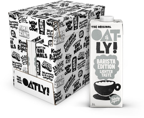 Oatly! oatly haver barista lighter tasteedition - 6 stuks - (6l) - houdbare plantaardige melk - barista lighter taste - voordeelverpakking