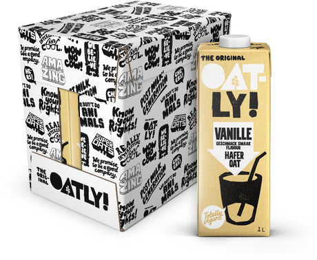 Oatly! oatly haverdrank vanille - 6 stuks - (6l) - houdbare plantaardige melk - vanille - voordeelverpakking