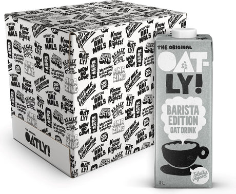 Oatly! oatly haver barista edition - 6 stuks - (6l) - houdbare plantaardige melk - barista - voordeelverpakking
