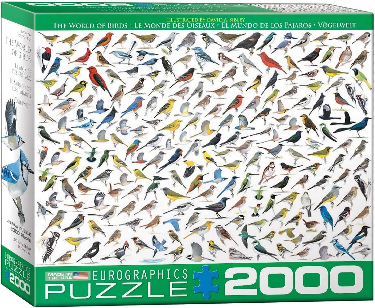 Eurographics - de wereld van vogels [the world of birds] - david sibley - 2000 stukjes 97×68cm (b×h) - familie legpuzzel