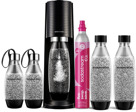 Sodastream bruiswatertoestel terra gigapack - zwart