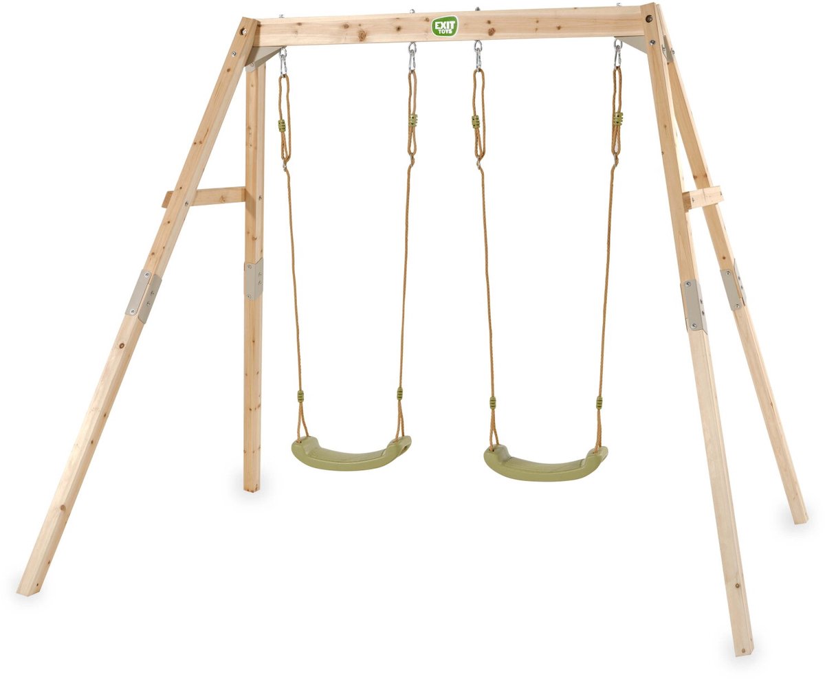Exit toys exit silvi dubbele houten schommel - schommeltoestel voor buiten - kinderen