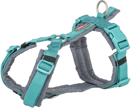 Trixie hondentuig premium trekking aqua blauw grafiet grijs