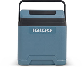 Igloo ie24 dc - thermo elektrische koelbox - 24 liter - 12v dc - tot 20°c onder temperatuur - blauw