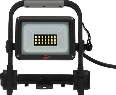Brennenstuhl led bouwlamp jaro 3060 m led werklamp voor buiten ip65 (led schijnwerper 20w met 2m kabel, led noodverlichting met snelsluiting en 2300lm)