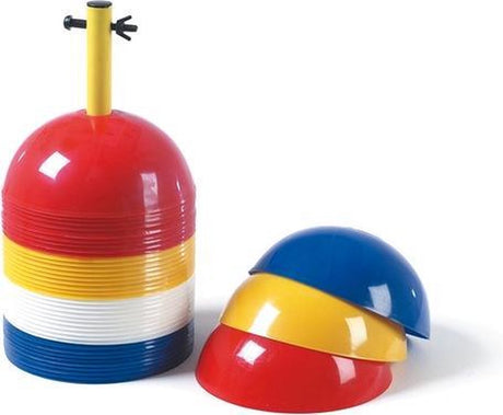 Precision dome markers - 20 x 10 centimeter - 41-delig - trainingshoedjes hard