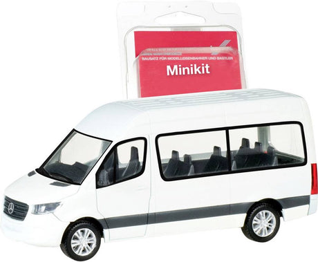 Herpa 013468 h0 bus mercedes benz sprinter bus hoogdak, wit
