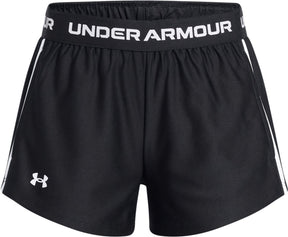 Under armour g tech play up short-blk meisjes sportbroek - zwart zwart wit