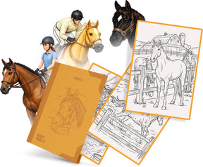 Kidywolf kidydraw-pad refill – horses – 30 illustraties - 8+