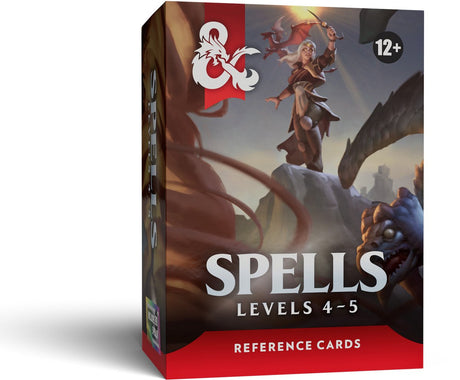 Dungeons dragons reference cards - spells (levels 4-5)