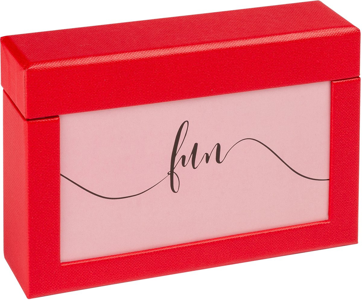 Walther fb-116-r fun - fotodoos met deksel - 100 foto's 10x15 cm - rood