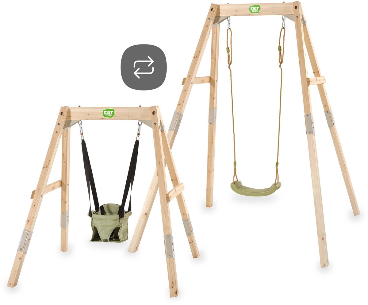 Exit toys exit silvi houten meegroeischommel - schommeltoestel voor buiten - kinderen