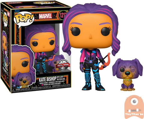Funko pop marvel: kate bishop with lucky black light