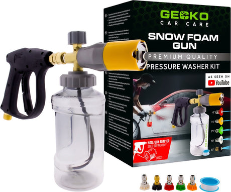 Gecko car care gecko snow foam gun - schuimspuit auto wassen - grondig wassen - geavanceerde reinigingsmethode